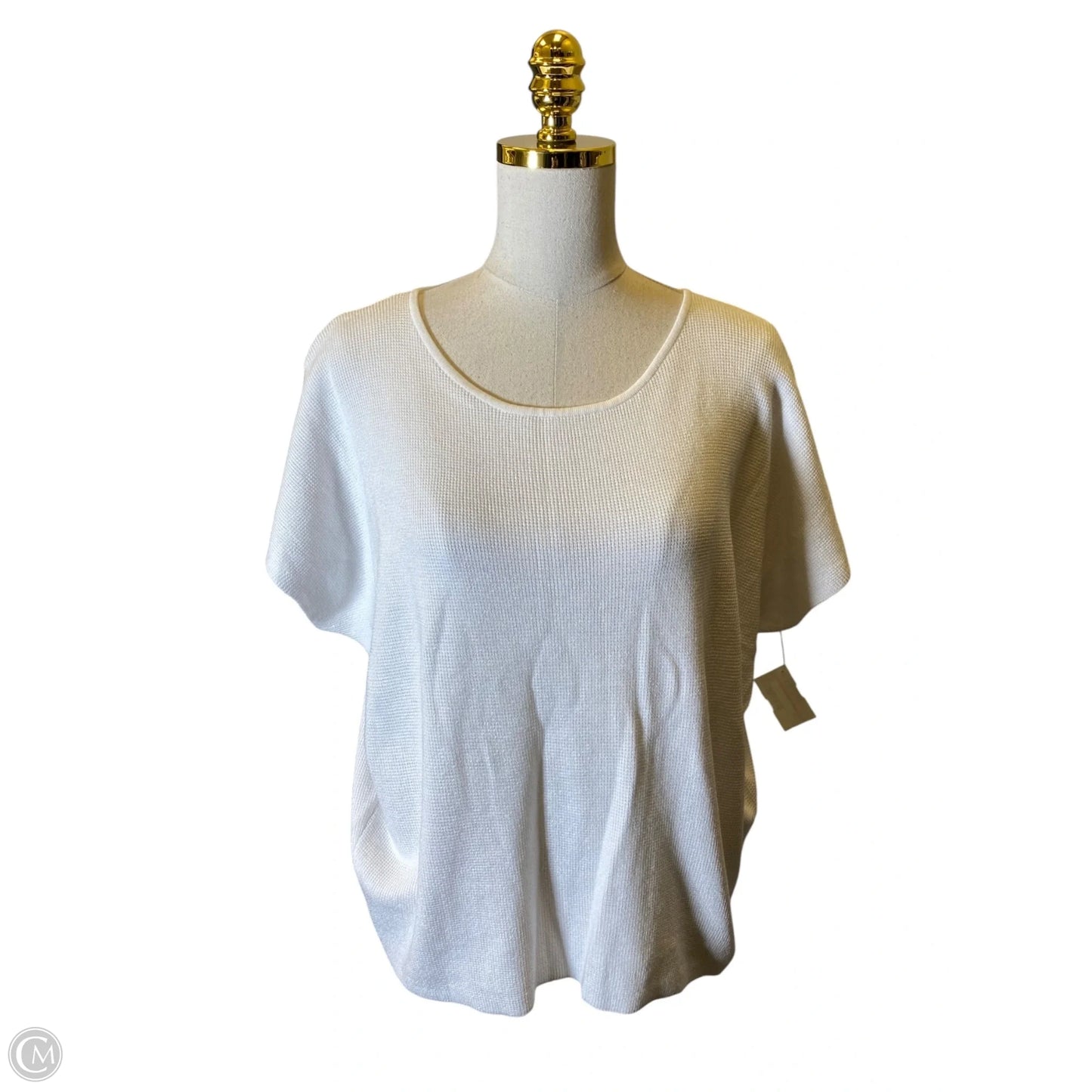 Top Short Sleeve By Cyrus In White, Size: L
