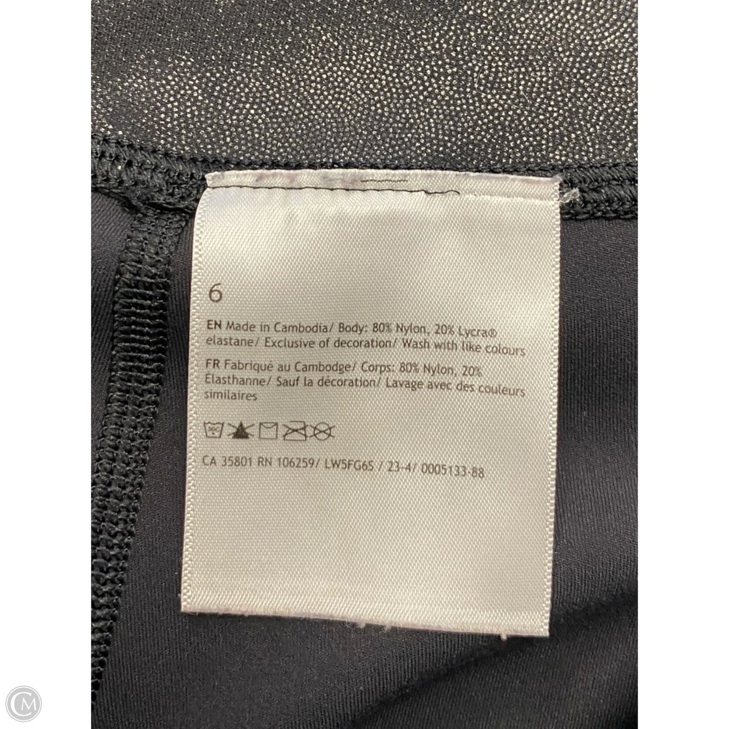 Athletic Leggings By Lululemon In Black, Size: 6