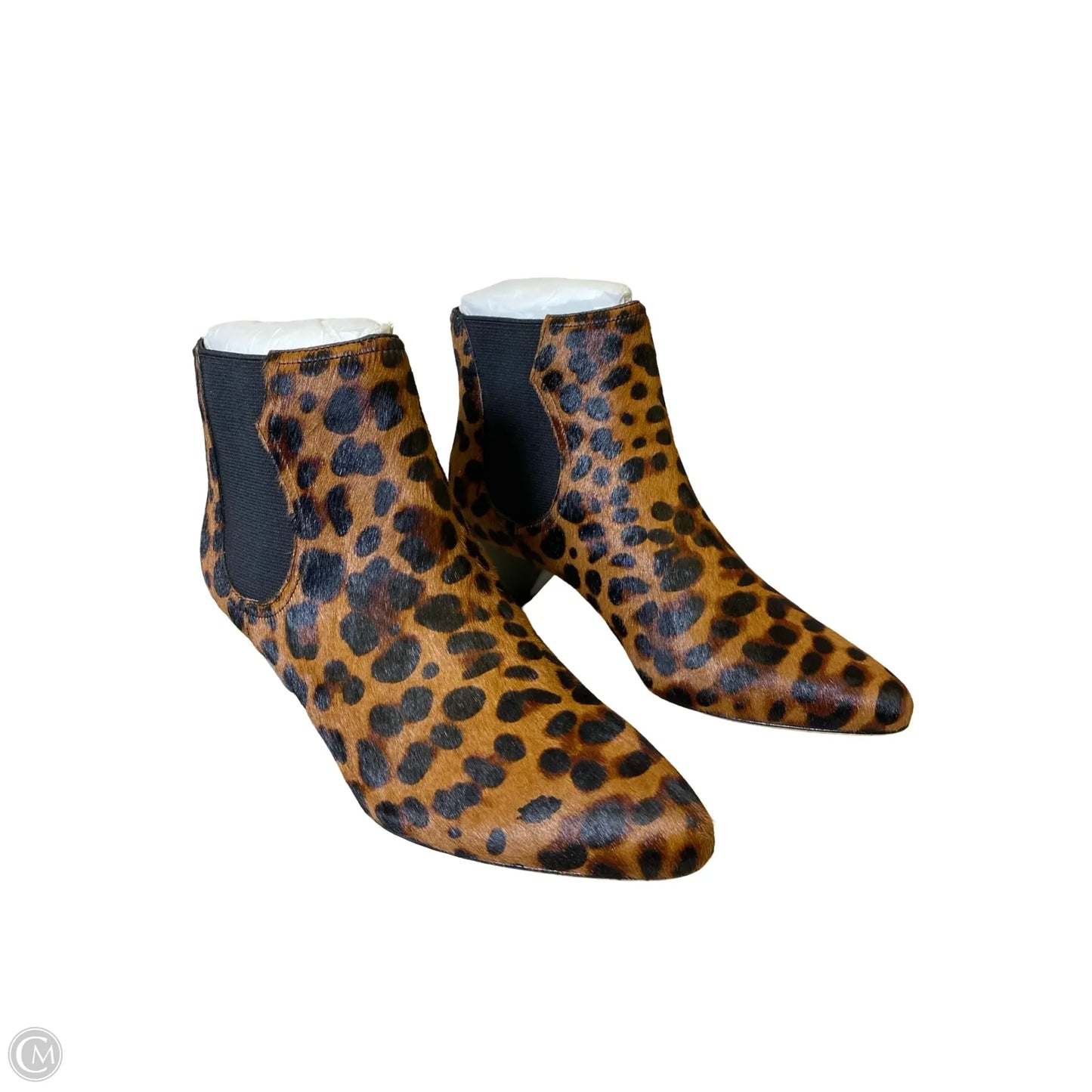 Boots Ankle Heels By Joie In Animal Print, Size: 7.5