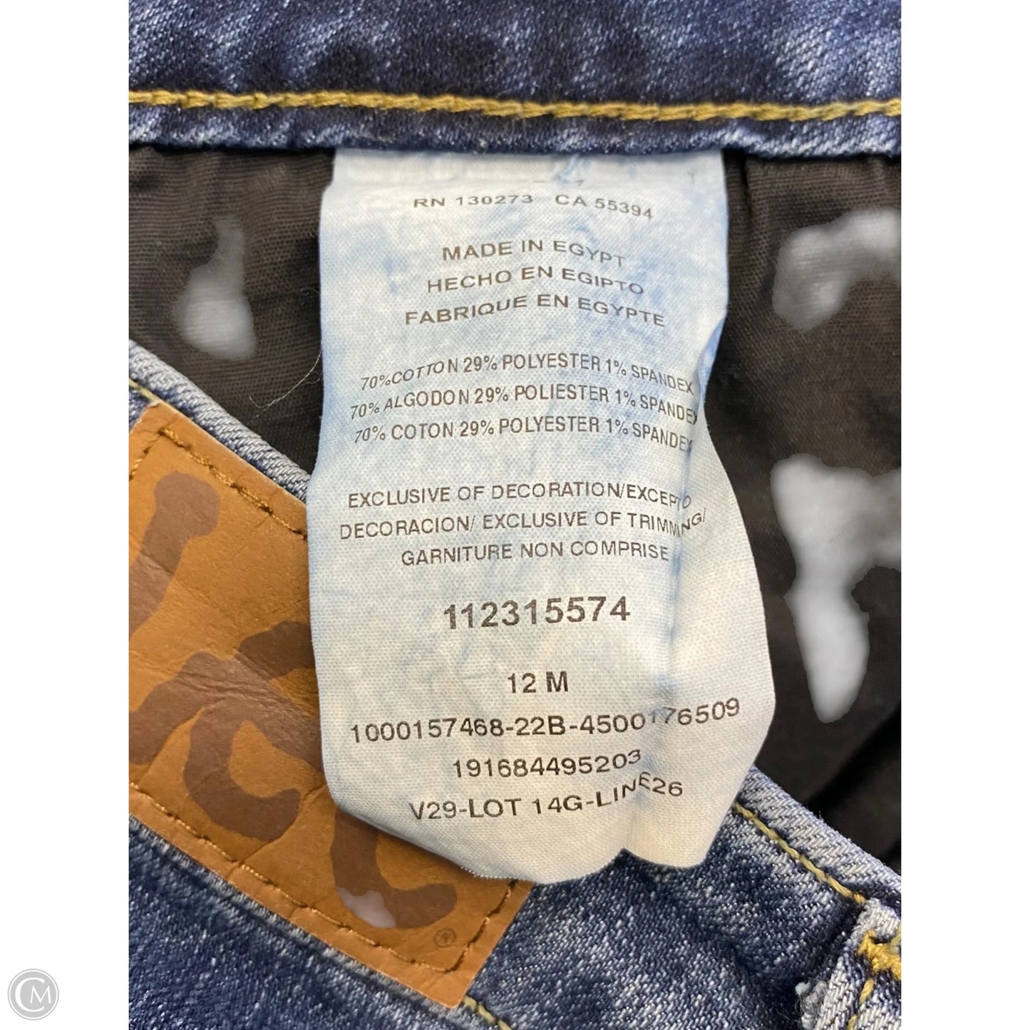 Capris By Lee In Blue Denim, Size: 12