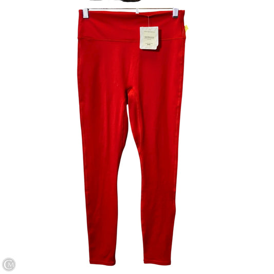 Athletic Leggings By Fabletics In Red, Size: M