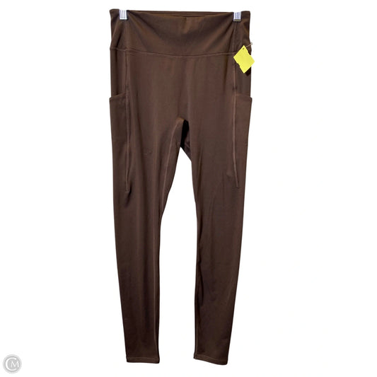 Athletic Leggings By Fabletics In Brown, Size: M