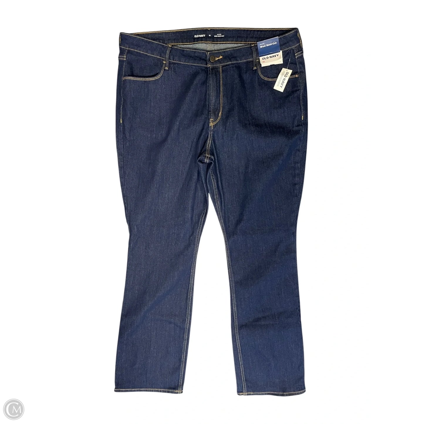 Jeans Boot Cut By Old Navy In Blue Denim, Size: 18