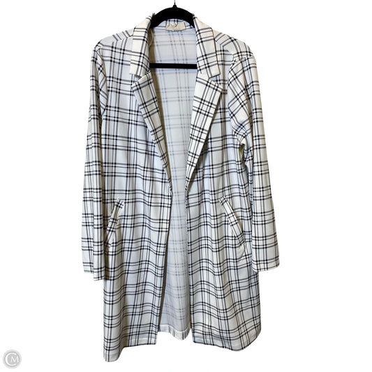 Cardigan By Melloday In Plaid Pattern, Size: M