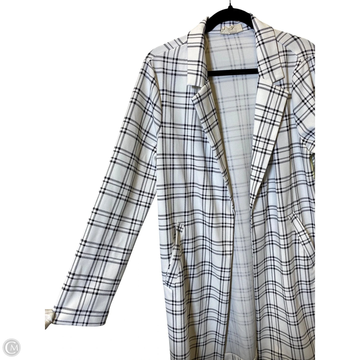 Cardigan By Melloday In Plaid Pattern, Size: M