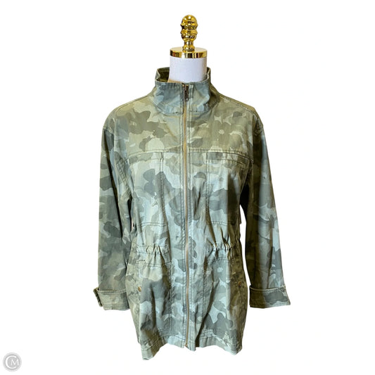 Jacket Moto By Old Navy In Camouflage Print, Size: Xl