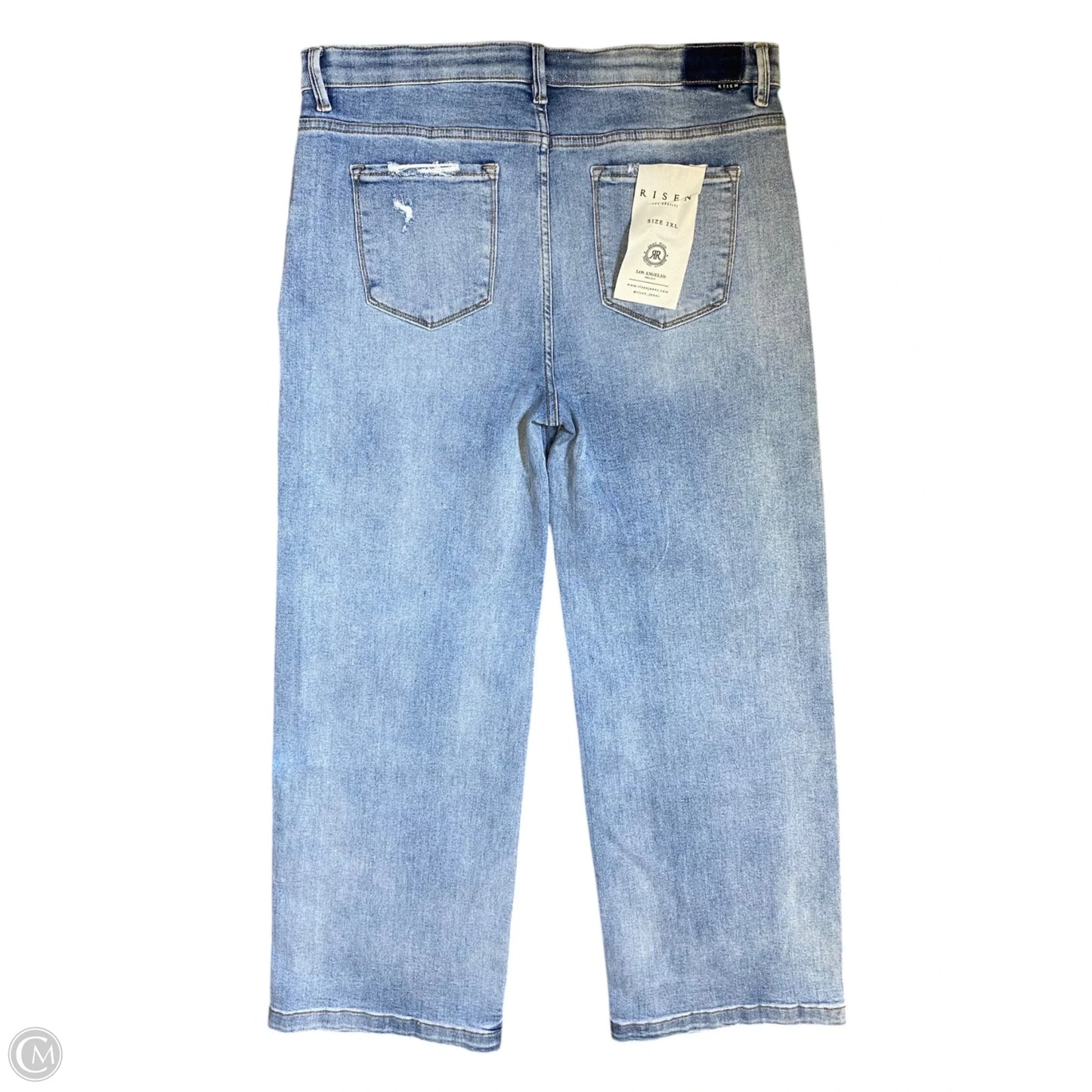 Jeans Wide Leg By Clothes Mentor In Blue Denim, Size: 2x