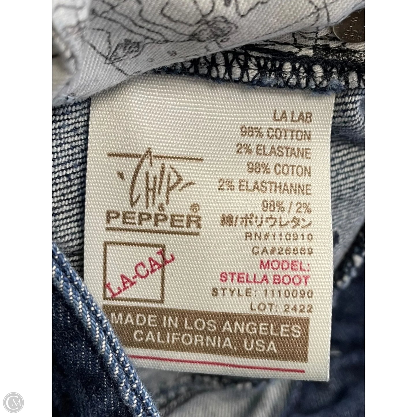 Jeans Boot Cut By Chip And Pepper In Blue Denim, Size: 4