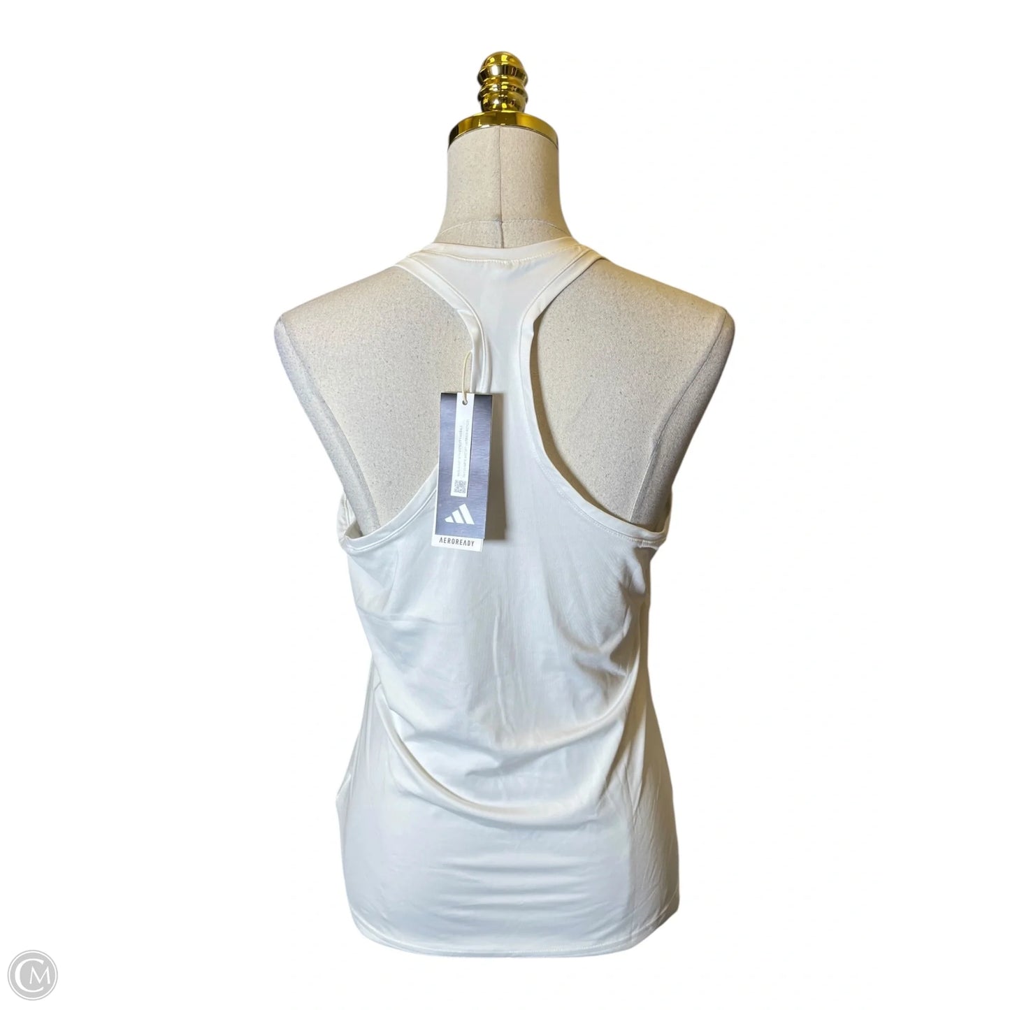 Athletic Tank Top By Adidas In White, Size: M