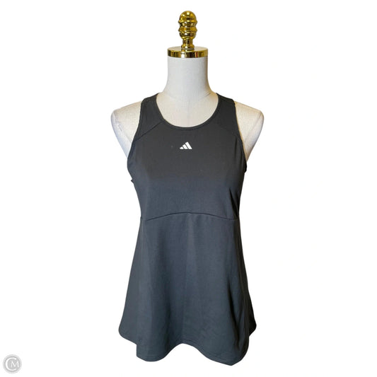 Athletic Tank Top By Adidas In Black, Size: M