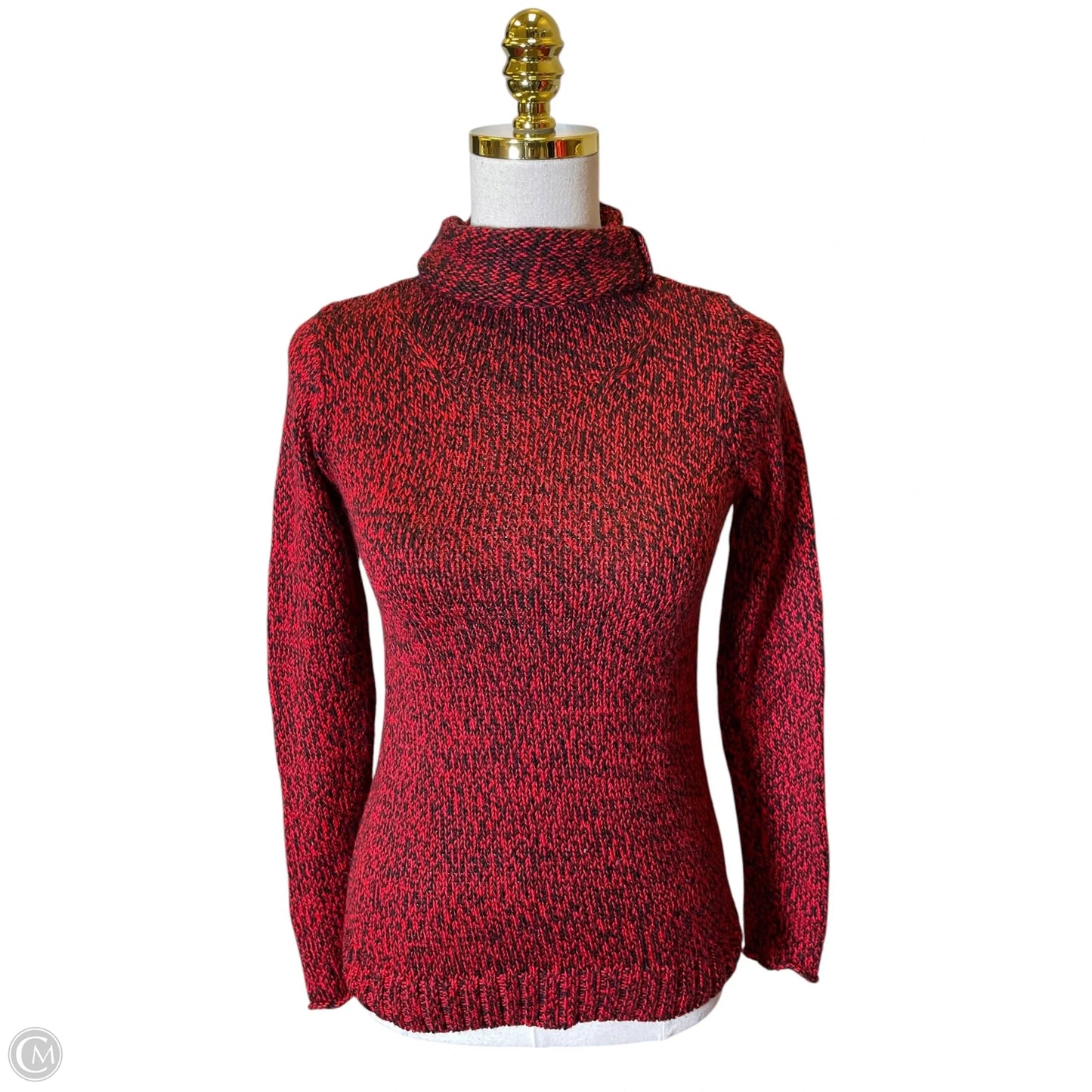 Sweater By Clothes Mentor In Black & Red, Size: S