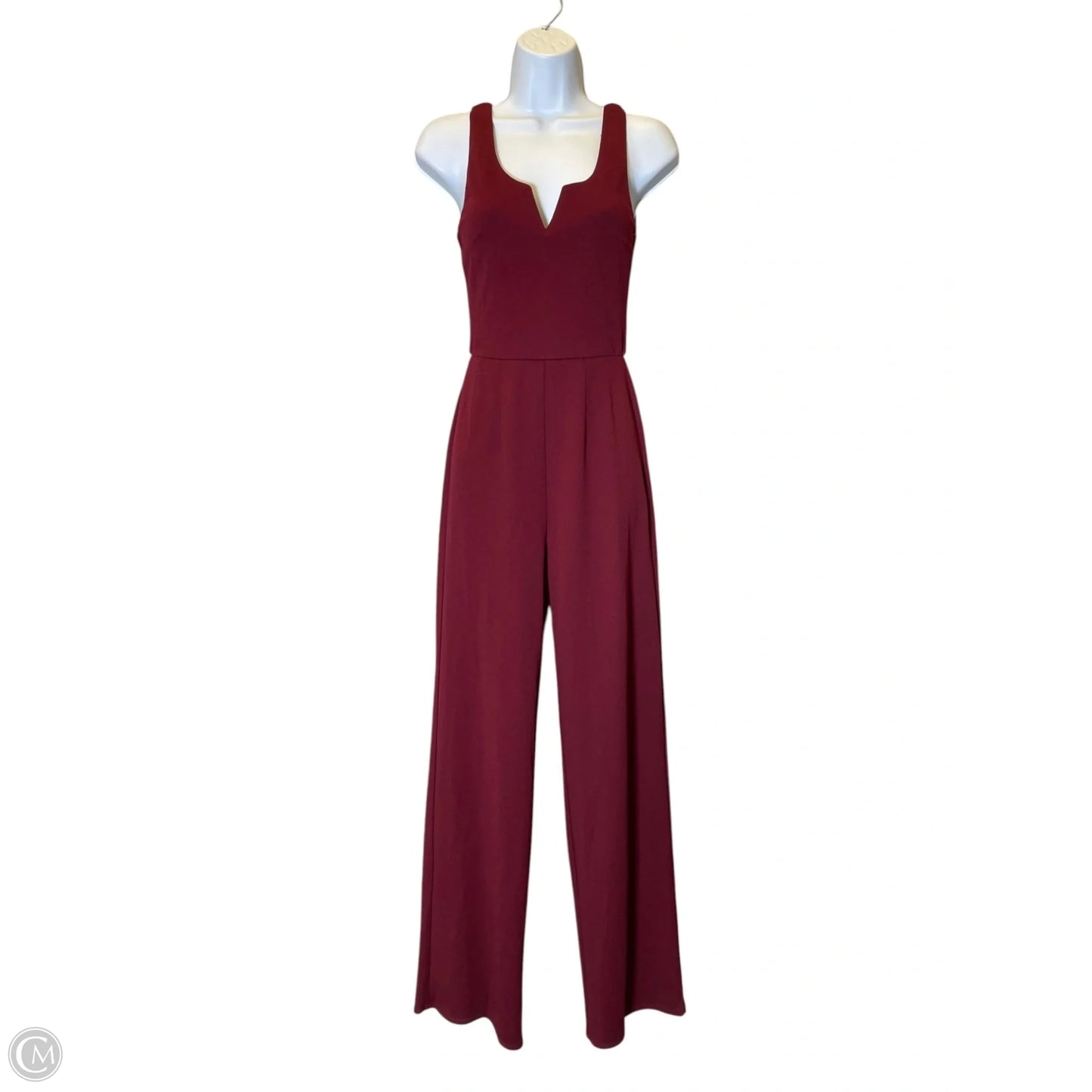Jumpsuit By Trixxi In Maroon, Size: Xs