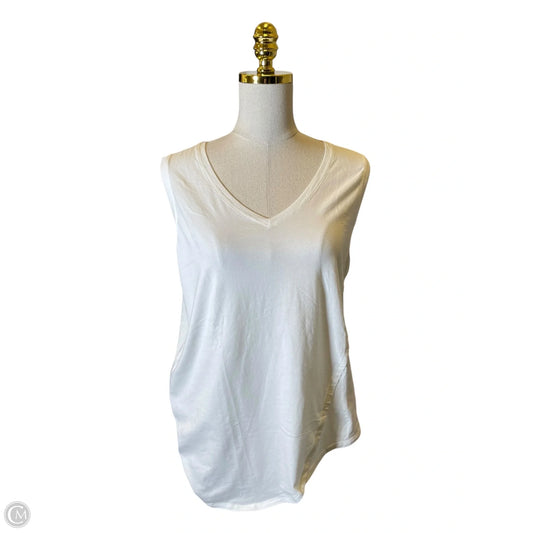 Athletic Tank Top By Lululemon In White, Size: 10