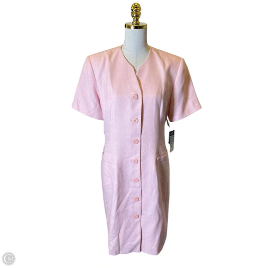 Dress Casual Midi By Kasper In Pink, Size: 14p