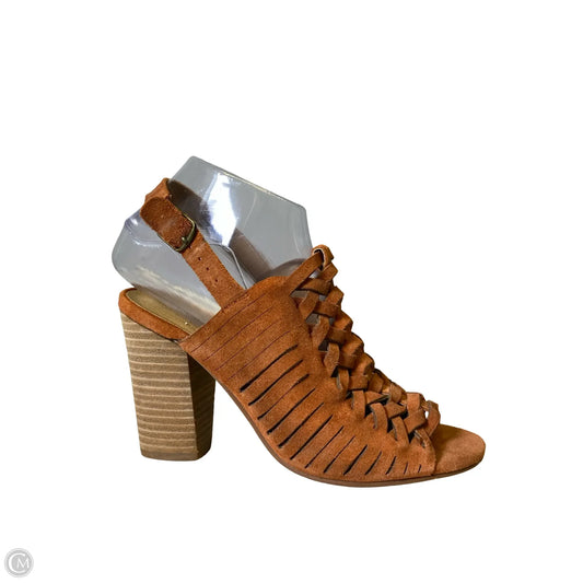 Shoes Heels Block By Lucky Brand In Orange, Size: 6