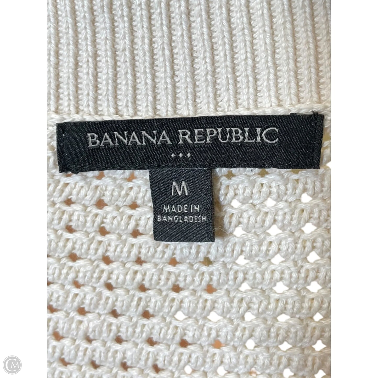 Sweater Cardigan By Banana Republic In Beige, Size: M
