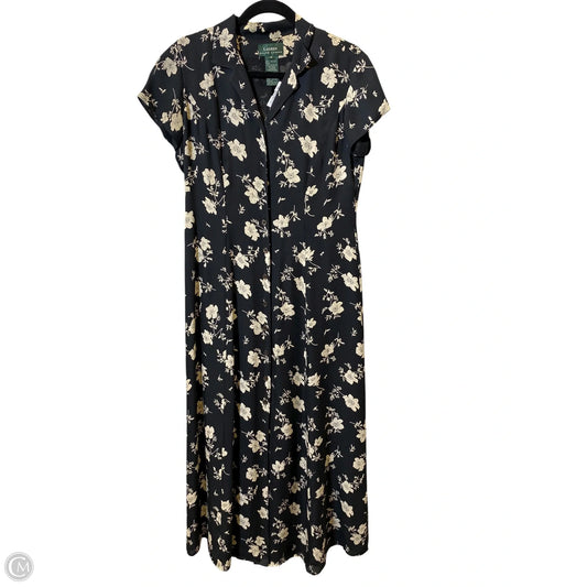 Dress Casual Maxi By Lauren By Ralph Lauren In Floral Print, Size: 8