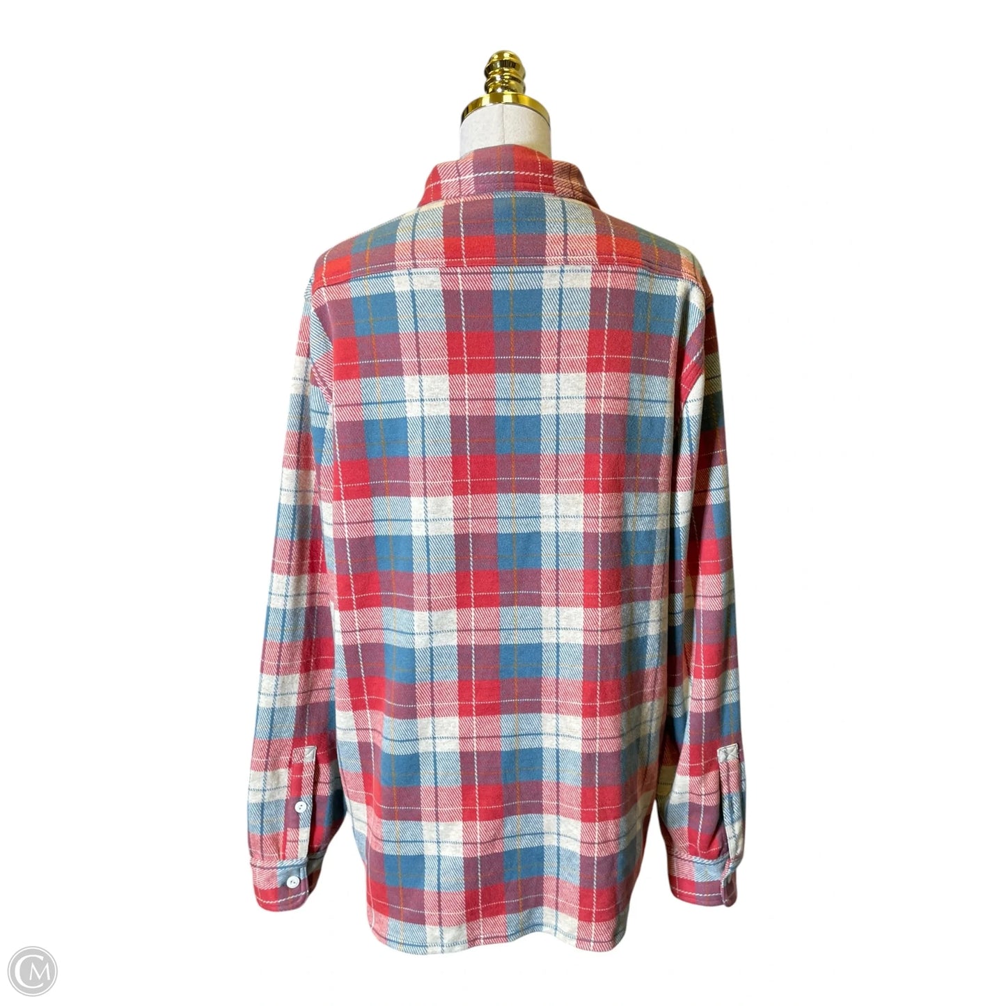 Jacket Shirt By J. Crew In Plaid Pattern, Size: L