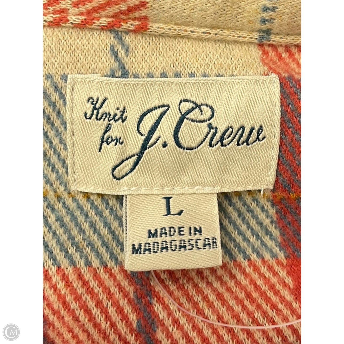 Jacket Shirt By J. Crew In Plaid Pattern, Size: L