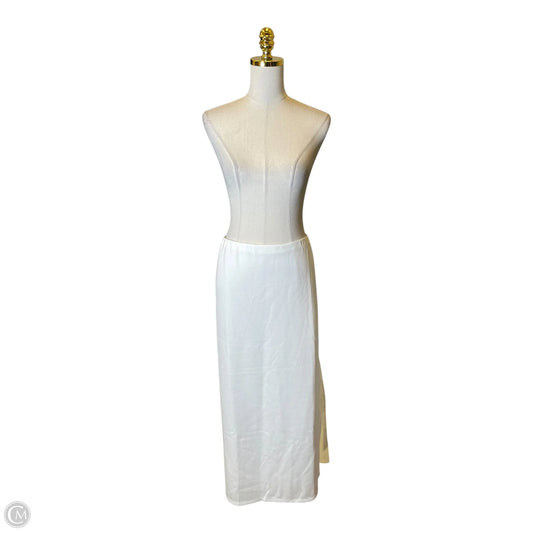Skirt Maxi By Scoop In White, Size: Xl