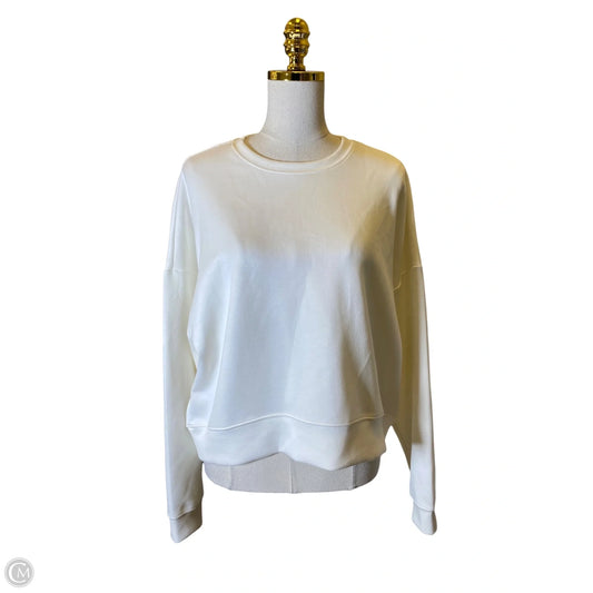 Sweatshirt Crewneck By Scoop In White, Size: L