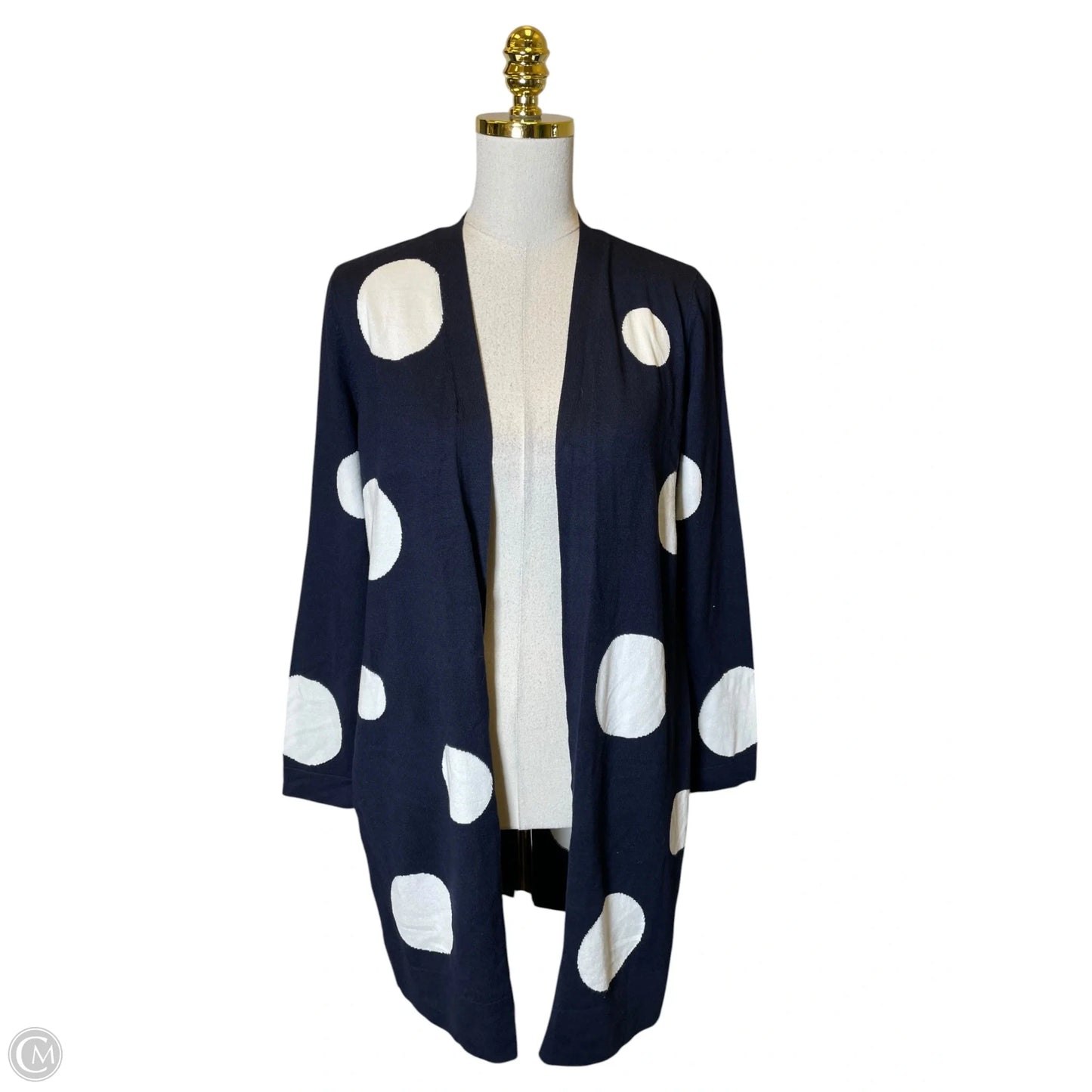 Cardigan By Chicos In Polkadot Pattern, Size: S