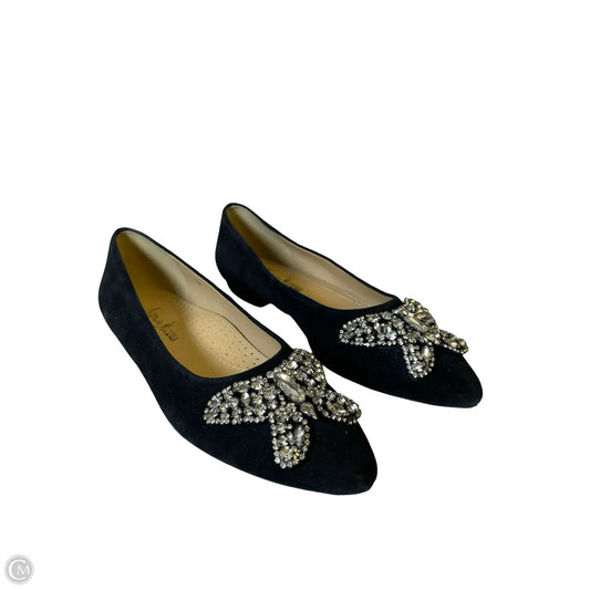 Shoes Designer By Neiman Marcus In Black & Silver, Size: 5.5