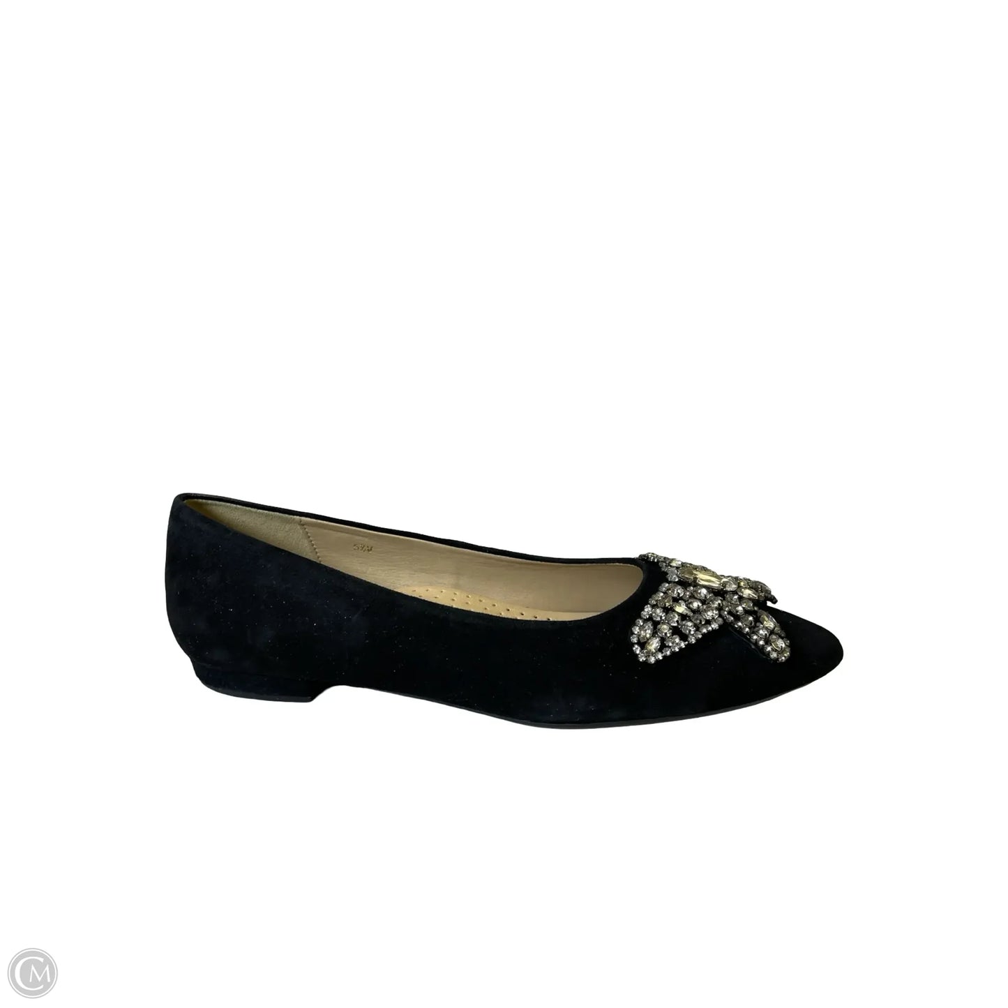 Shoes Designer By Neiman Marcus In Black & Silver, Size: 5.5