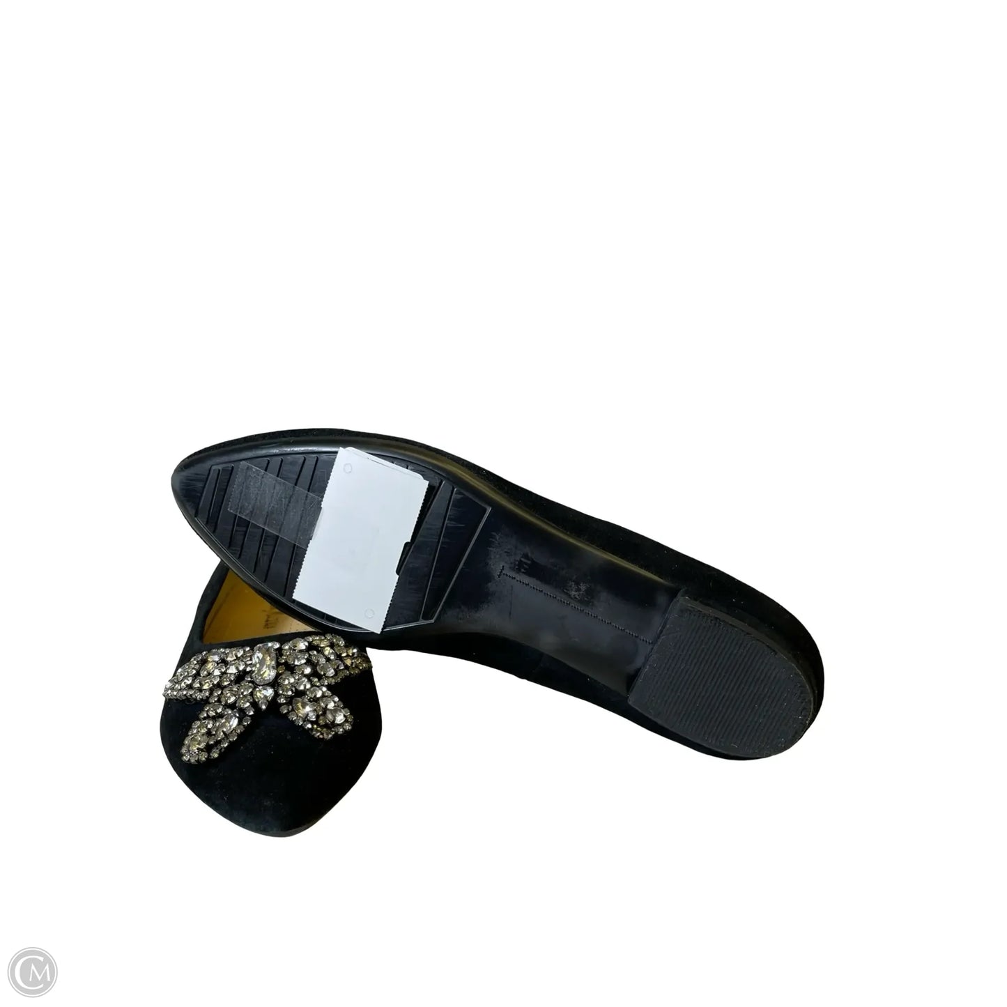 Shoes Designer By Neiman Marcus In Black & Silver, Size: 5.5