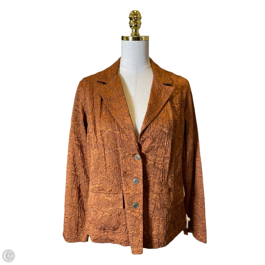 Top Long Sleeve By Chicos In Orange, Size: M