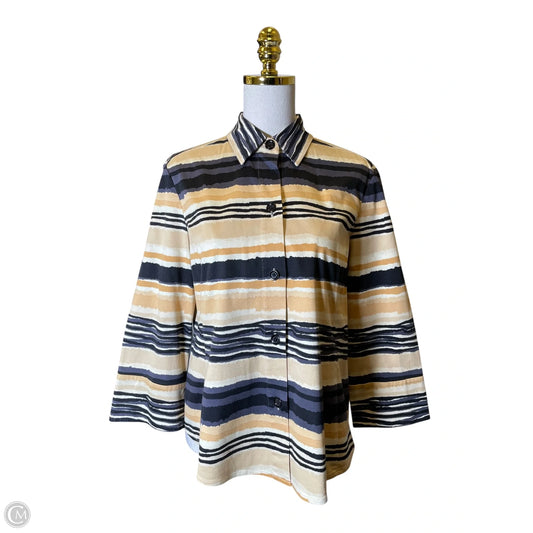 Top Long Sleeve By Linda Allard In Multi-colored, Size: 14