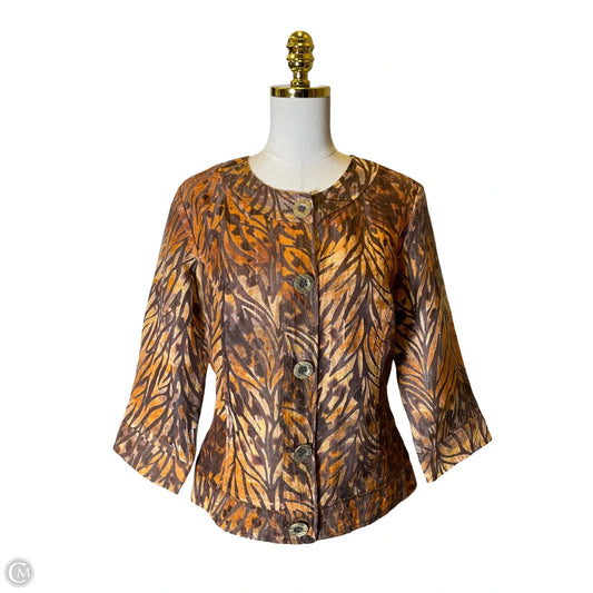Top Long Sleeve By Coldwater Creek In Multi-colored, Size: 10
