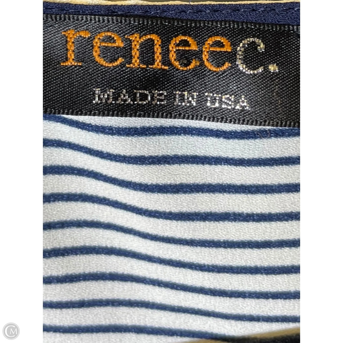 Top Long Sleeve By Renee C In Striped Pattern, Size: L