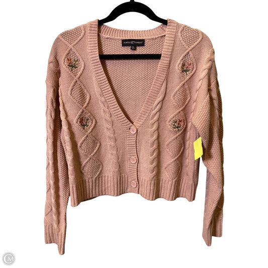 Sweater Cardigan By Almost Famous In Pink, Size: Xl