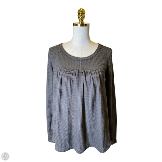 Top Long Sleeve By Eri + Ali In Grey, Size: Xs