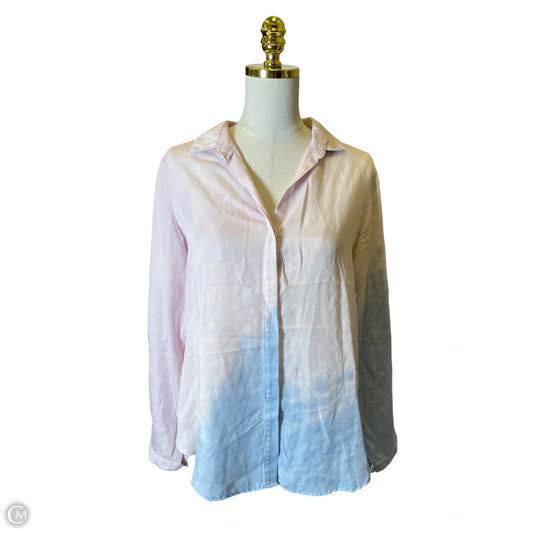 Top Long Sleeve By Cloth & Stone In Ombre Print, Size: M
