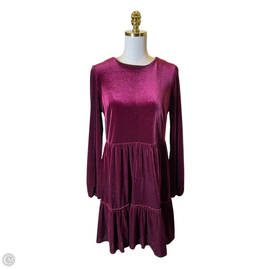 Dress Casual Midi By Ro & De In Maroon, Size: S