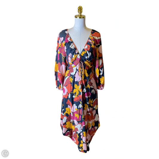 Dress Casual Midi By Anthropologie In Multi-colored, Size: M