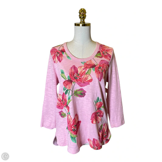 Top Long Sleeve By Chicos In Multi-colored, Size: M