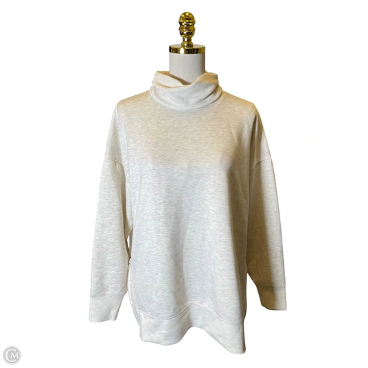 Athletic Top Long Sleeve Crewneck By All In Motion In Cream, Size: S
