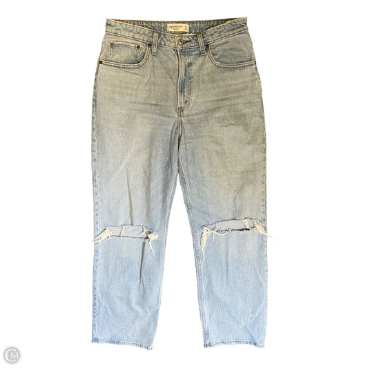 Jeans Straight By Abercrombie And Fitch In Blue Denim, Size: 30