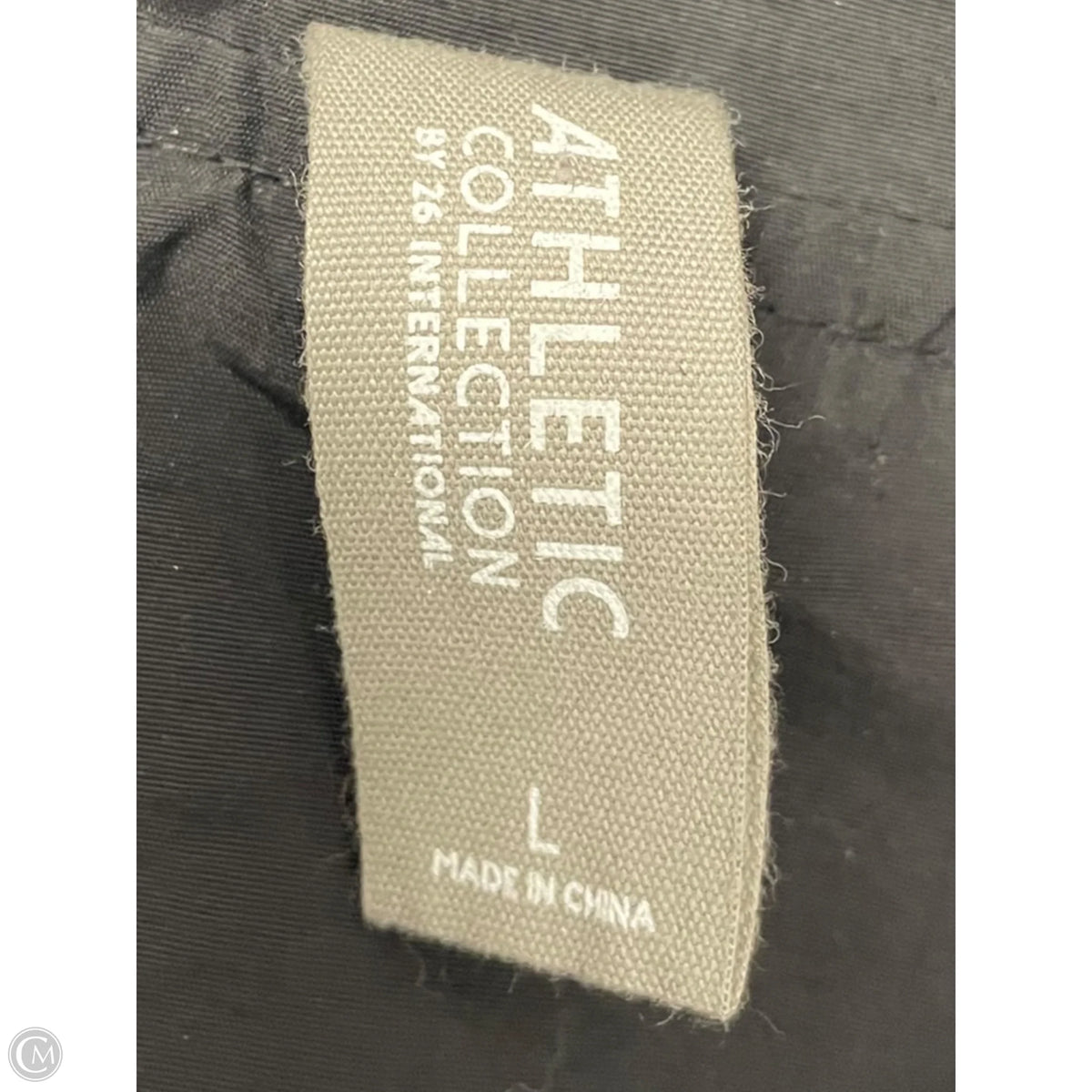 Athletic Jacket By Clothes Mentor In Black, Size: L