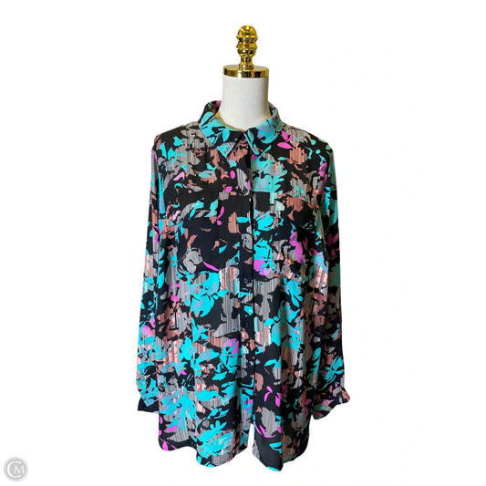 Top Long Sleeve By Boutique + In Multi-colored, Size: 1x