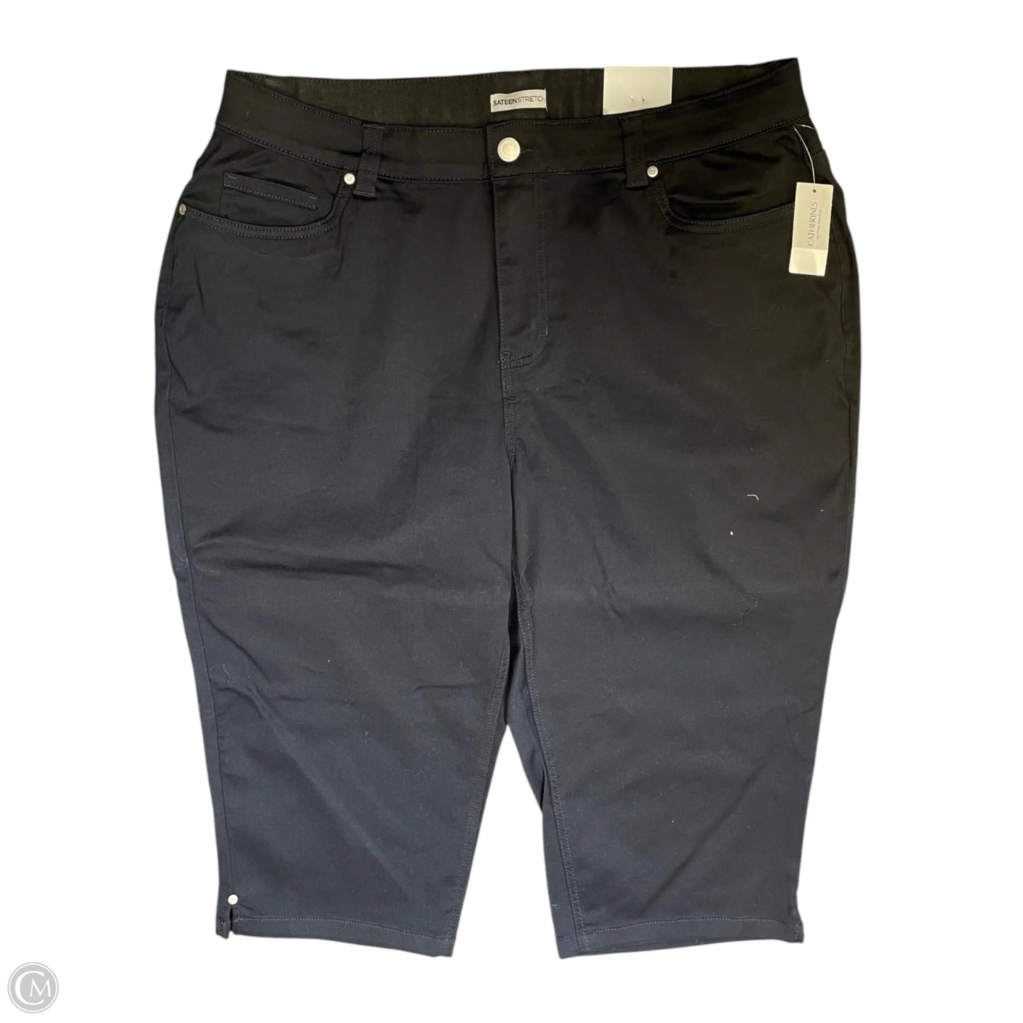 Capris By Catherines In Black, Size: 22