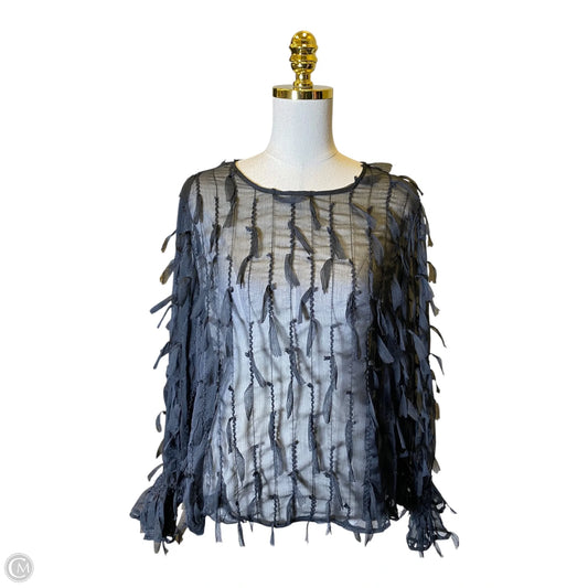 Top Long Sleeve By Cliche In Black, Size: L