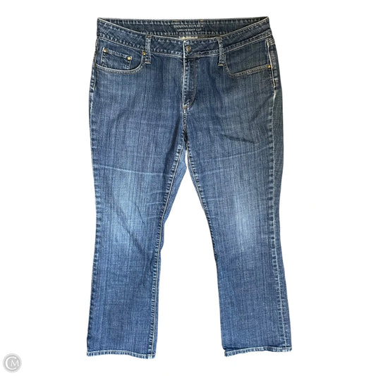 Jeans Boot Cut By Banana Republic In Blue Denim, Size: 14