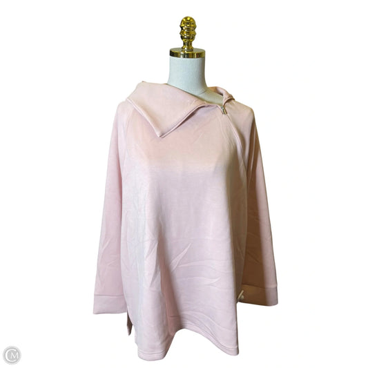 Sweatshirt Collar By Chicos In Pink, Size: Xl