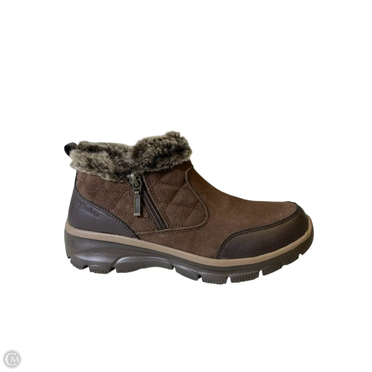 Boots Ankle Flats By Skechers In Brown, Size: 6.5