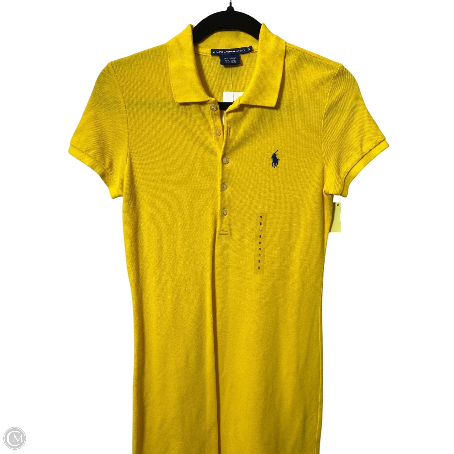 Dress Casual Midi By Ralph Lauren Sport In Yellow, Size: S