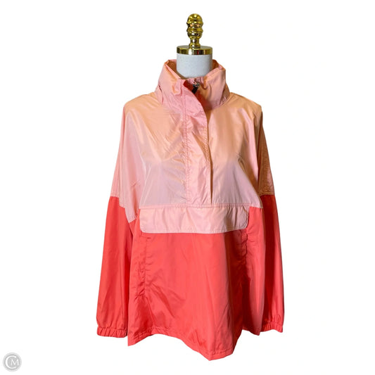 Jacket Windbreaker By Lauren James In Peach, Size: Xl